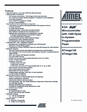 DataSheet ATmega128L pdf